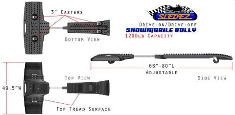 Sledez Drive On Drive Off Snowmobile Dolly